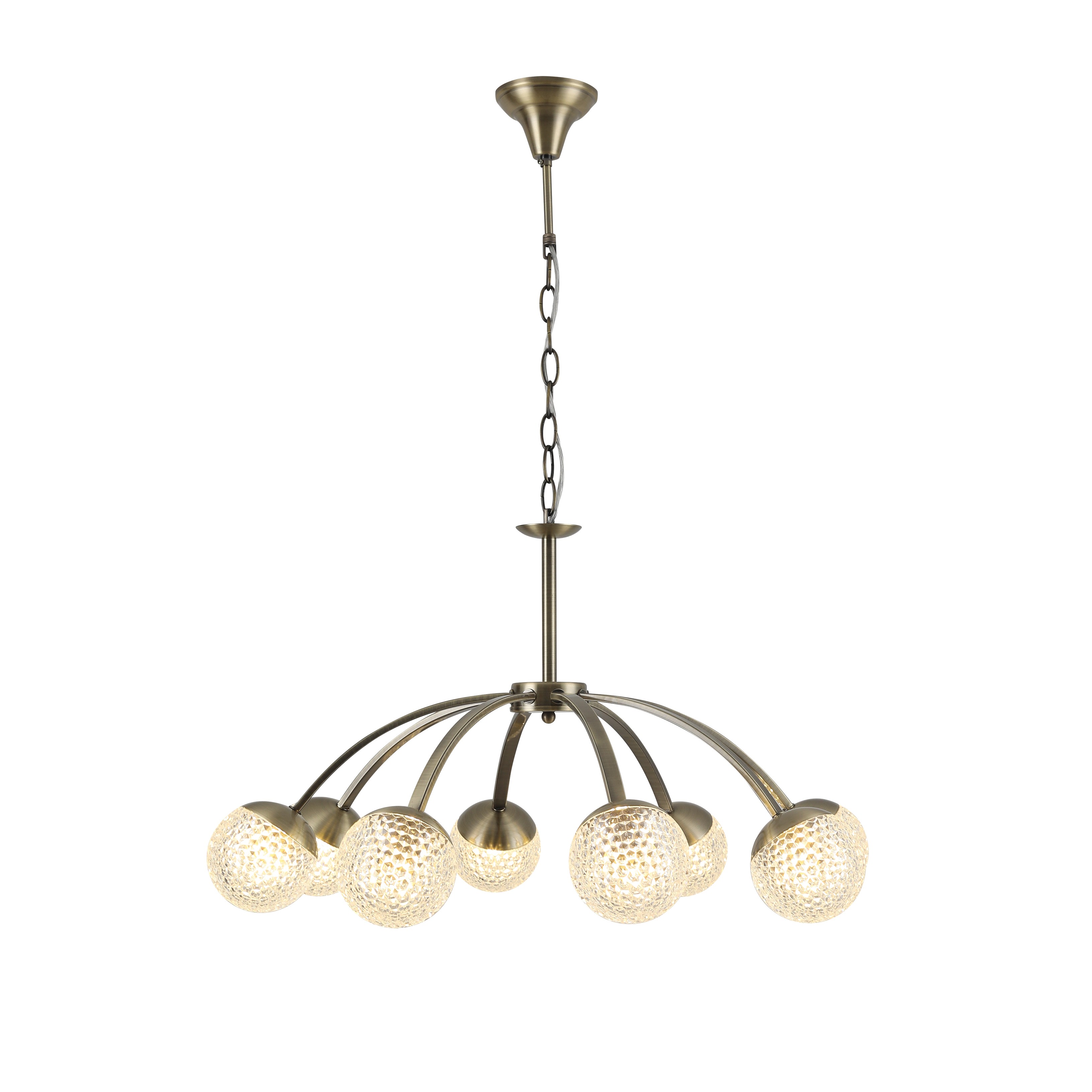 modern design chain chandelier refined acrylic shade antique bronze living room villa lighting iundoor